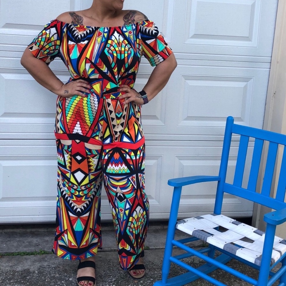 Colorful Stretchy Romper